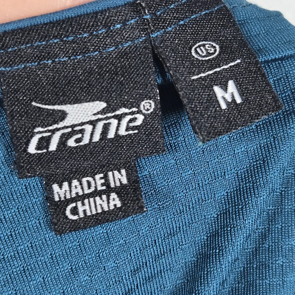 Crane Teal Blue Athletic Sports Bra Size Medium